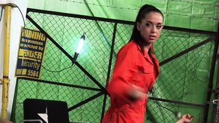 Kaia Kane Strips Down To Her Lingerie Before Sucking And