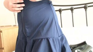 Saucy girl is eager to throw her clothes away and pose naked for you