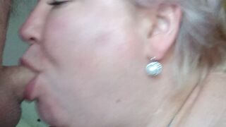 mother-in-law loves it when I fill her mouth with cum 6