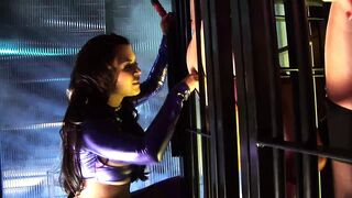 Eva Angelina and her friends are three lesbians in a lesbian orgy