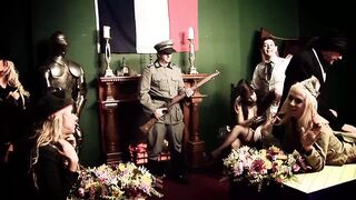 Three sluts screwed deep in their asses