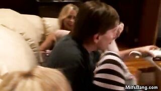 Footsie MILFs Having a Threesome