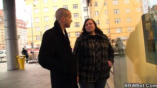 Picked up big booty bbw gets fucked from behind