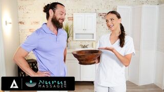 NURU MASSAGE - Nuru Oil Creator Brad Newman Tries His Product With A New Masseuse