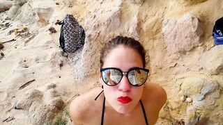 drinking pee, last day at the public beach in Brazil!! -aprilbigass-