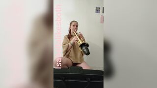 Irish girl fucks Trumpet