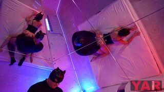 He fucks his mistress in a hotel in a bdsm scene