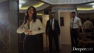 Deeper. Evelyns Intense Threesome with Jealous Partner