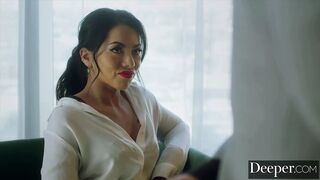 Deeper. Filthy Adriana Furiously Drains 8 Cocks for Reward