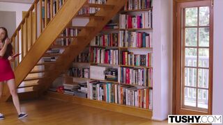 TUSHY College Student Uses Her Best Friend To Fuck Teacher