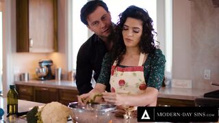 MODERN-DAY SINS - Cheating Housewife Agrees To FREE USE CREAMPIE To Please Her Horny Husband!