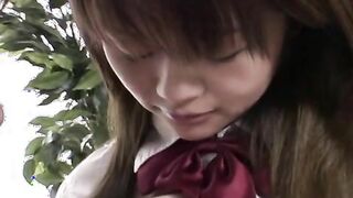 Dirty japanese schoolgirl gets fucked in uniform