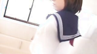 Rino Sayaka sucks cock in bathroom