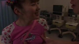 Cute teen Japanese babe fucking like crazy