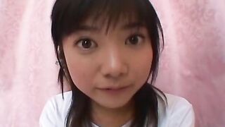 Young and shy japanese teens is giving a perfect blowjob