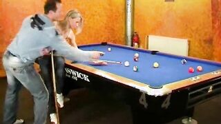 Fucking on the pool table