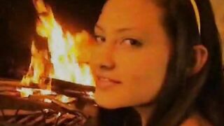 Fucking in front of the fire