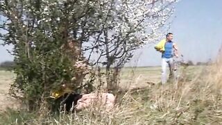 Blow job in the countryside