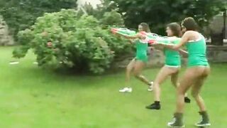 Six girl dildo fight