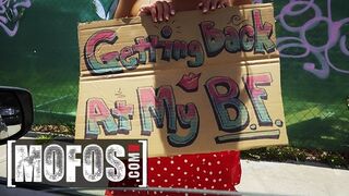 MOFOS - Stranded Hitchhiker Emma Hix gives some roadhead