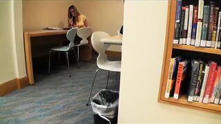 Stressed out student is talked into taking a study break