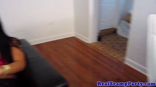 Real party amateur teens spoiling dick