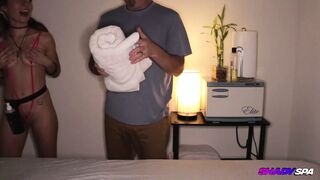 Bailey from Shady Spa gives an incredible blowjob