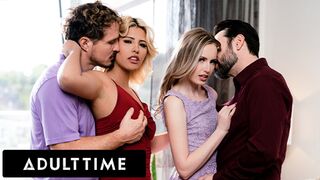 ADULT TIME - Scarlett Sage Swaps Husband's With Spanish Babe Carlita Ray For WILD SWINGER FOURSOME!