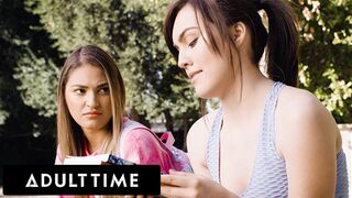 ADULT TIME - College Student Freya Parker Falls For Her Shy Lesbian Tutor Gizelle Blanco