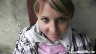 Masturbating on the porch