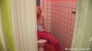 Caught on the toilet