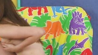 Teen girl showing her body off