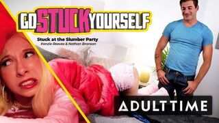 Kenzie Reeves Gets Stuck & Has Hot a Fuck With Her Friend