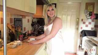 AuntJudysXXX - Your Busty BBW Wife Charlie Rae Sucks Your Cock in the Kitchen (pov)