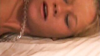 Retro teen takes a cumshot