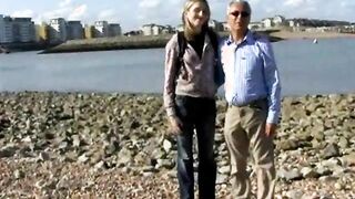 Hot girl in school uniform