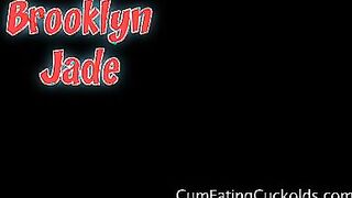 Brooklyn Laughs While Hubby Chugs Cock