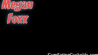 Megan Foxx and Her Cuck Hubby Love Sucking Dick