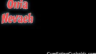 Onia Nevaeh Has Her Hubby Service a Pulsing Dick