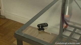 Hailey Holiday and Her Husband Share a Cum Clean Up