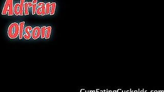 Adrian Olson and Her Husband Scarf Down A Black Cock