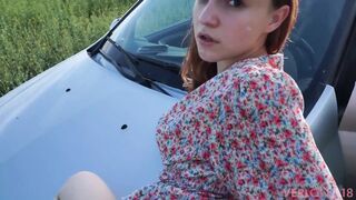 Girlfriend was fucked in a local guy's car