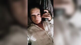 MILF Took the Big Black Dildo After Some Coaching