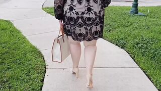 Stranger gave me a ride home and filled up my pussy with his cum