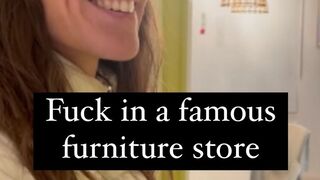 Lety Howl Is Looking for a Stranger in a Famous Furniture Store to Go Fuck Him in the Public Toilet.