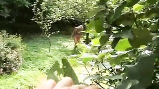 Lesbian sex in the forest