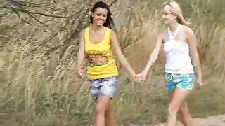 Outdoor lesbian fun