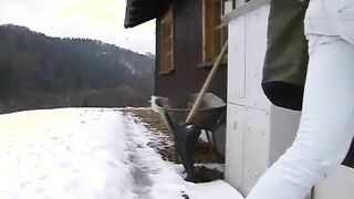 Fucking in front of the fire