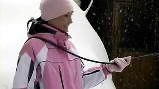 Lesbians in the snow