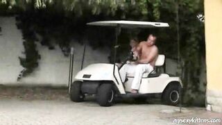 Hitching a sexy ride